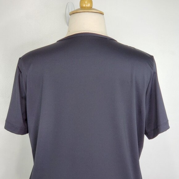 Susan Graver Essentials Black Short Sleeve Minimalist Stretchy Top Size XL - Picture 7 of 11